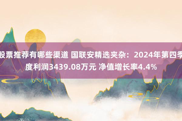 股票推荐有哪些渠道 国联安精选夹杂：2024年第四季度利润3439.08万元 净值增长率4.4%