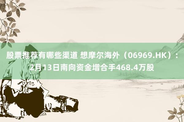 股票推荐有哪些渠道 想摩尔海外（06969.HK）：2月13日南向资金增合手468.4万股